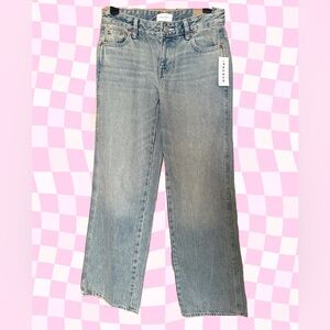 PacSun Women's Wide-Leg Jeans in Light Wash Blue 🤍